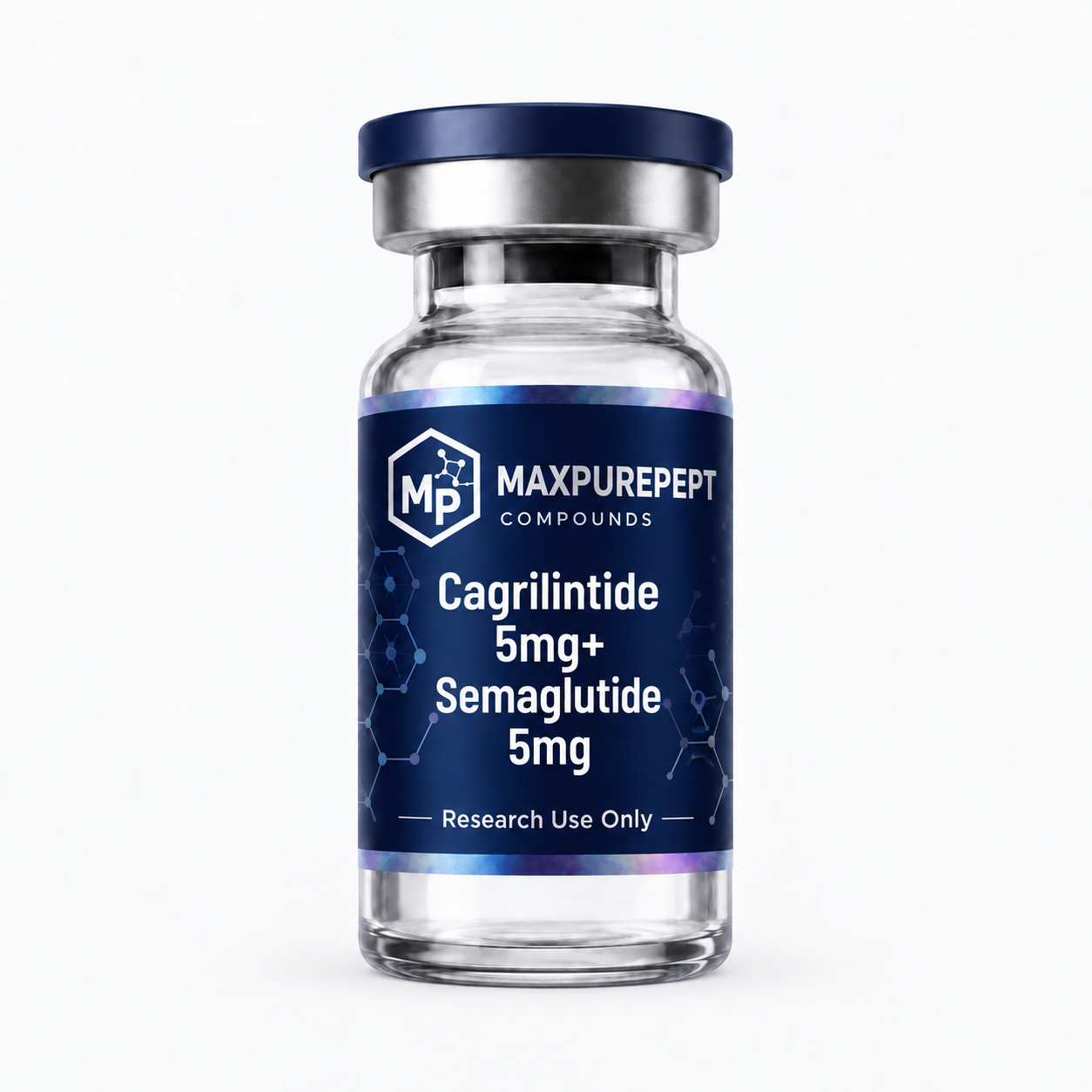 MAXPUREPEPT Cagrilintide 5mg+Semaglutide 5mg name-only vial illustration